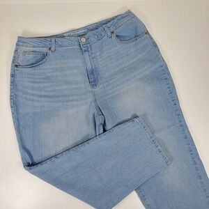 No‎ Boundaries Straight Jeans Size 19 Women's Light Wash Pre-Owned